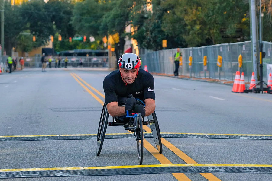 Record-breaking elite wheelchair racer shares his story ahead of the Bridge Run